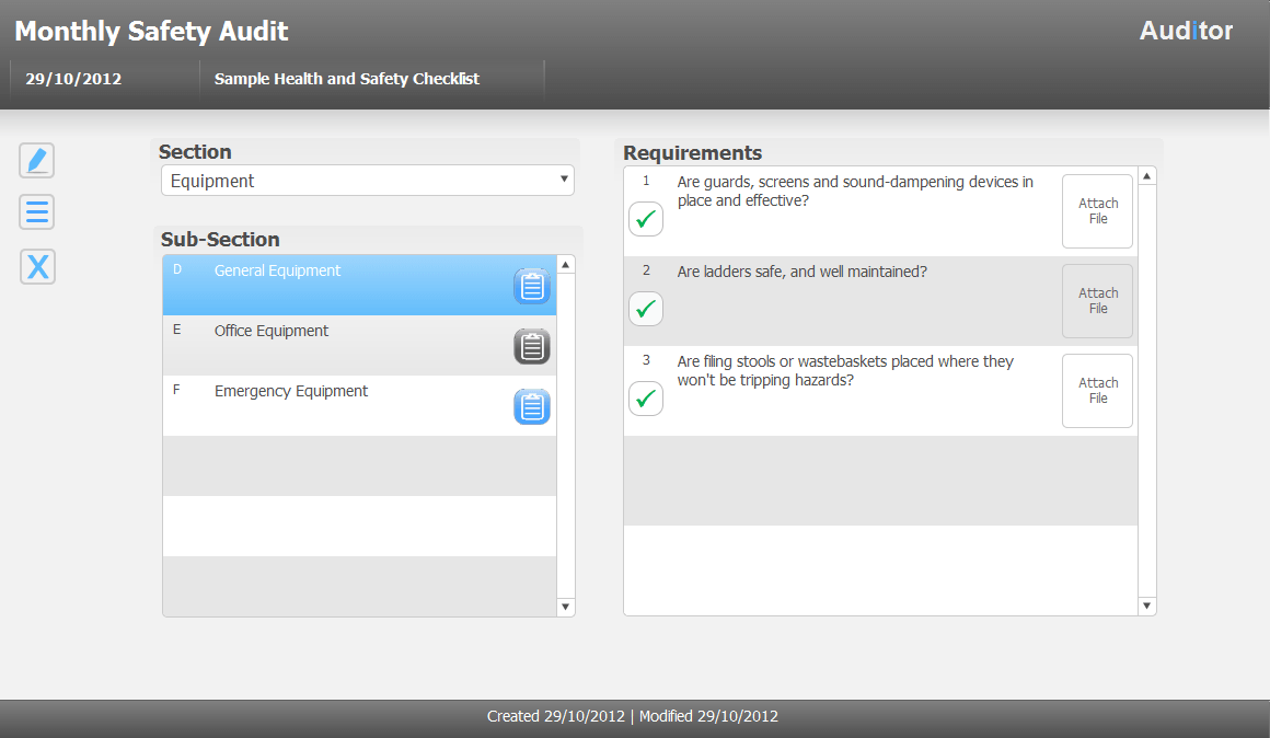 Audit Checklist Tool