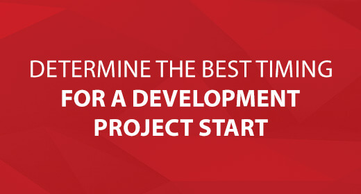Determine the Best Timing for a Development Project Start text image