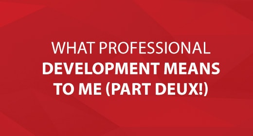 What Professional Development Means To Me