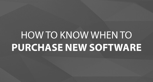 When to Purchase New Software text image