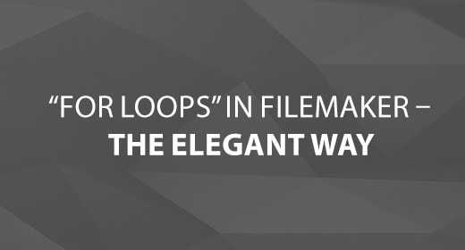 For Loops in FileMaker