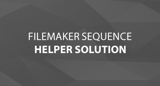 FileMaker Sequence Helper Solution