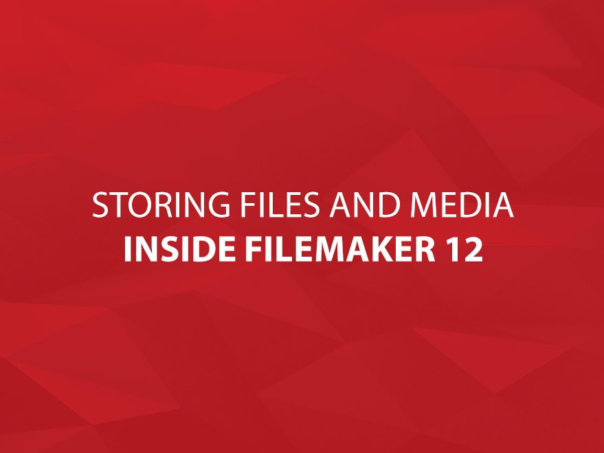 Storing Files in FileMaker 12 Title Image