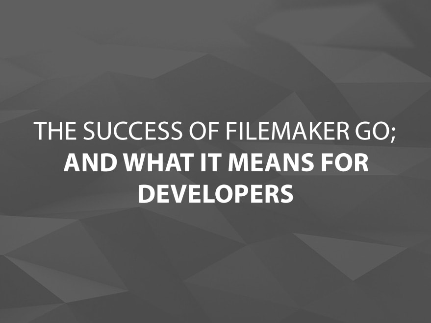 Success of FileMaker Go Blog text image
