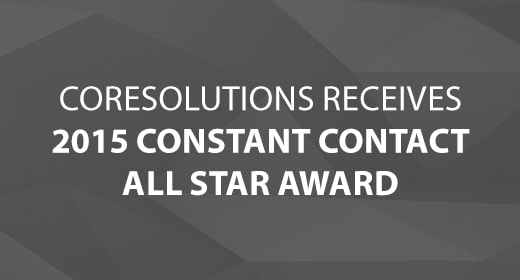 CoreSolutions Receives 2015 Constant Contact All Star Award image