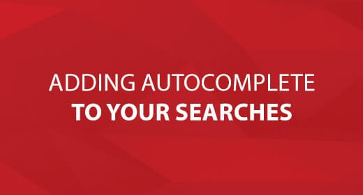Adding Autocomplete To Your Searches