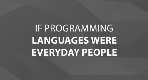 If Programming Languages Were Everyday People text image