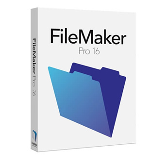 Product box for FileMaker 16