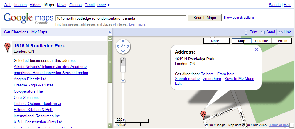 Example of Web Viewer Setup tool in use