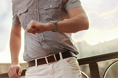 Man waiting for decision to be made