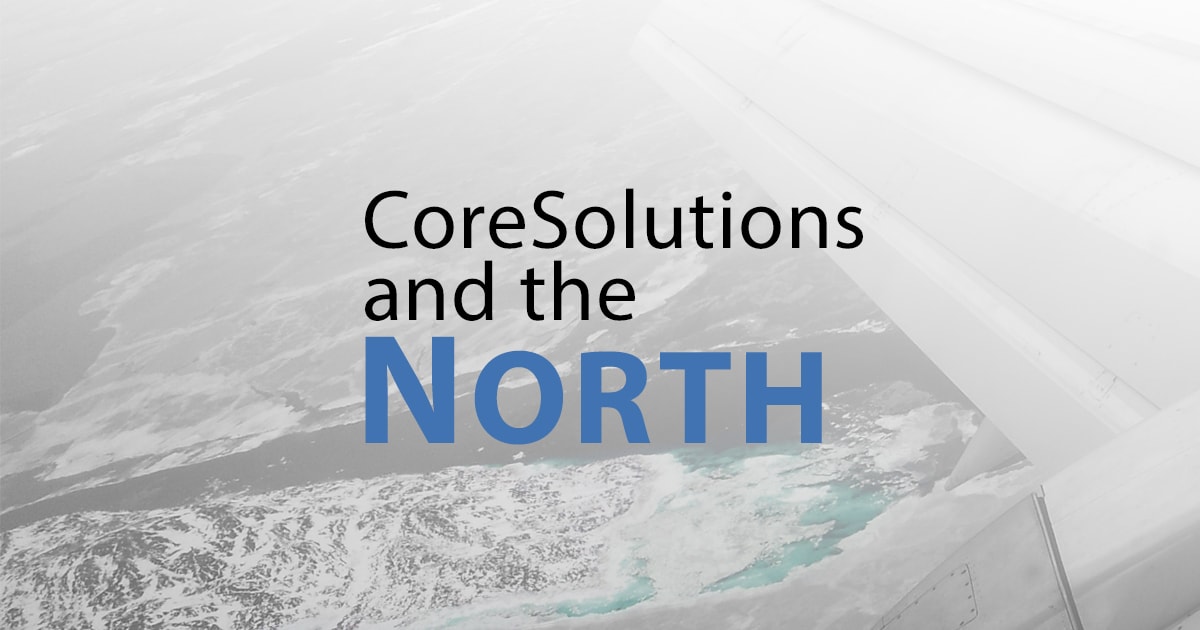 Image of CoreSolutions Software and a picture of Iqaluit Nunavut