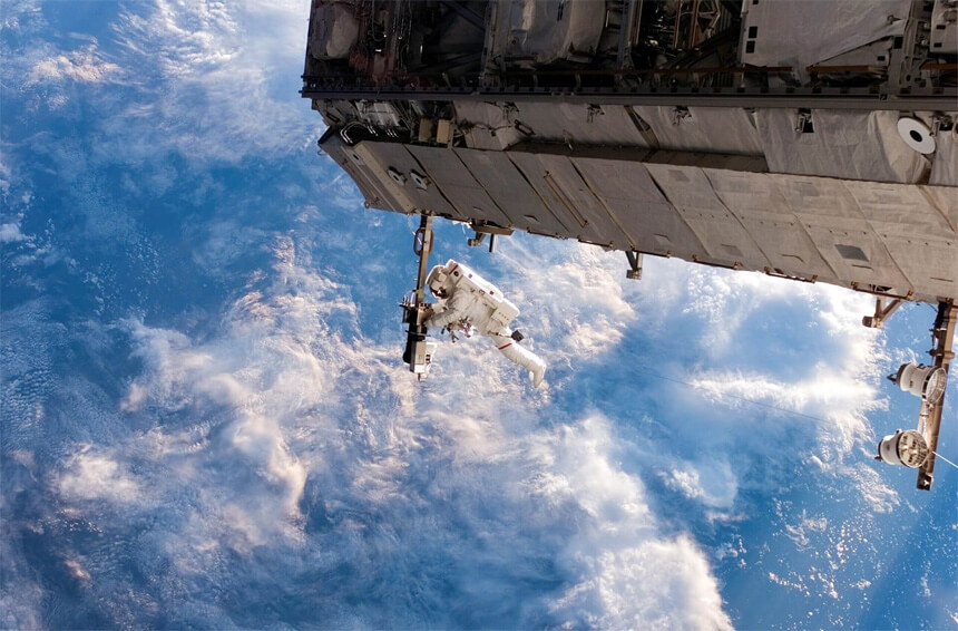 Image of an astronaut in space