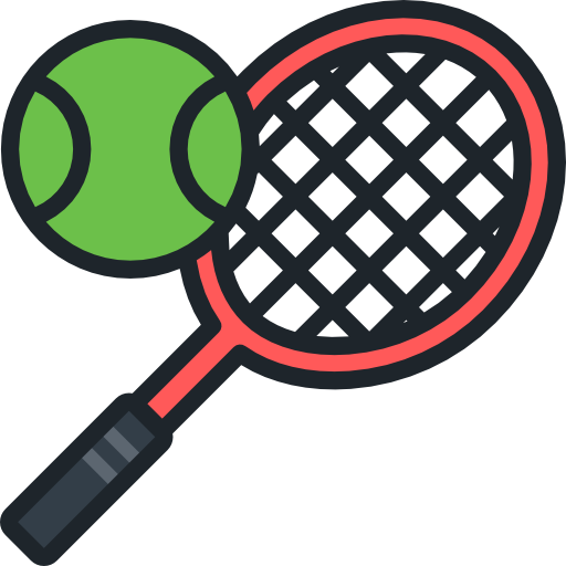 Image of a tennis ball and raquet