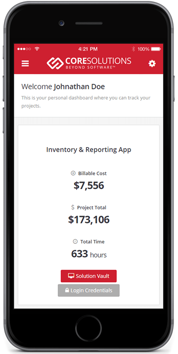 Sample CoreSolutions Mobile App Development Image